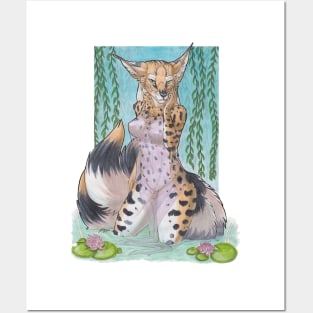 Serval Kitsune Posters and Art
